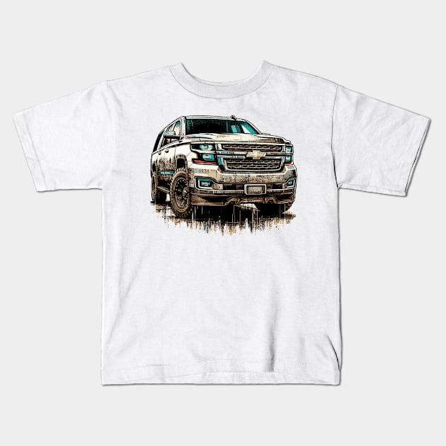 Chevrolet Suburban Kids T-Shirt by Vehicles-Art
